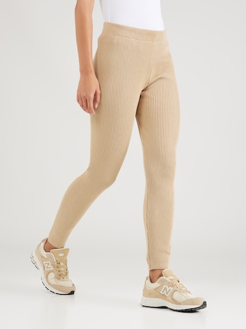 NU-IN Regular Leggings in Beige: front