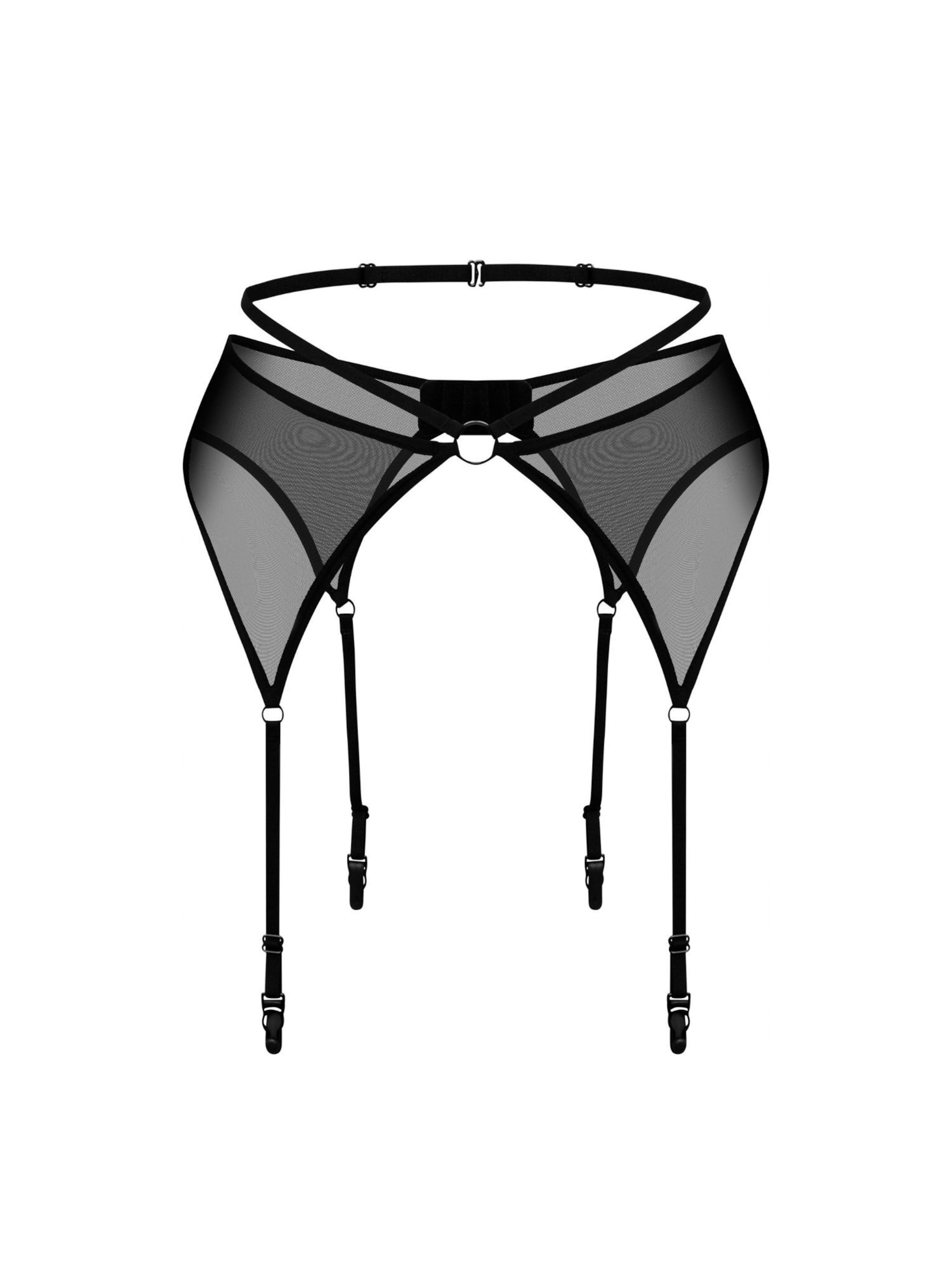 PROMEES Suspenders 'gianna' in Black: front