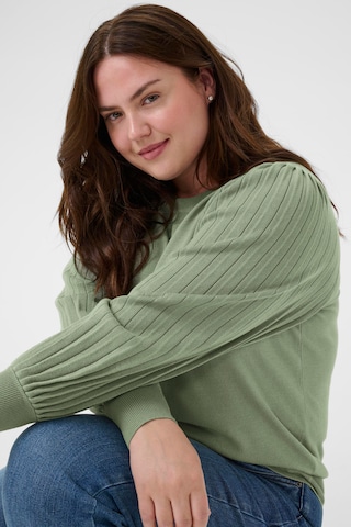 KAFFE CURVE Pullover 'KCloni' in Grün
