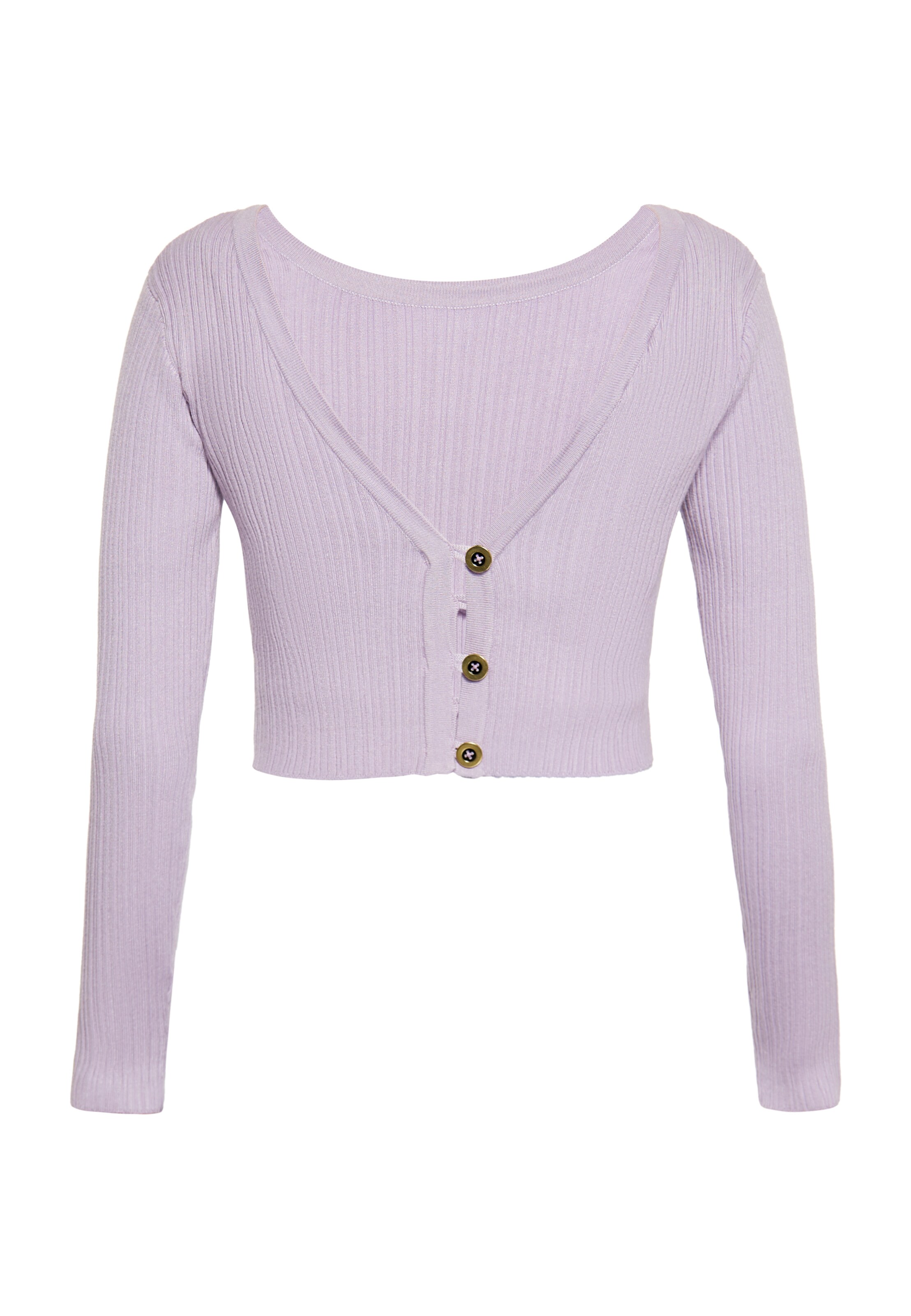 faina Πουλόβερ σε λιλά: μπροστά