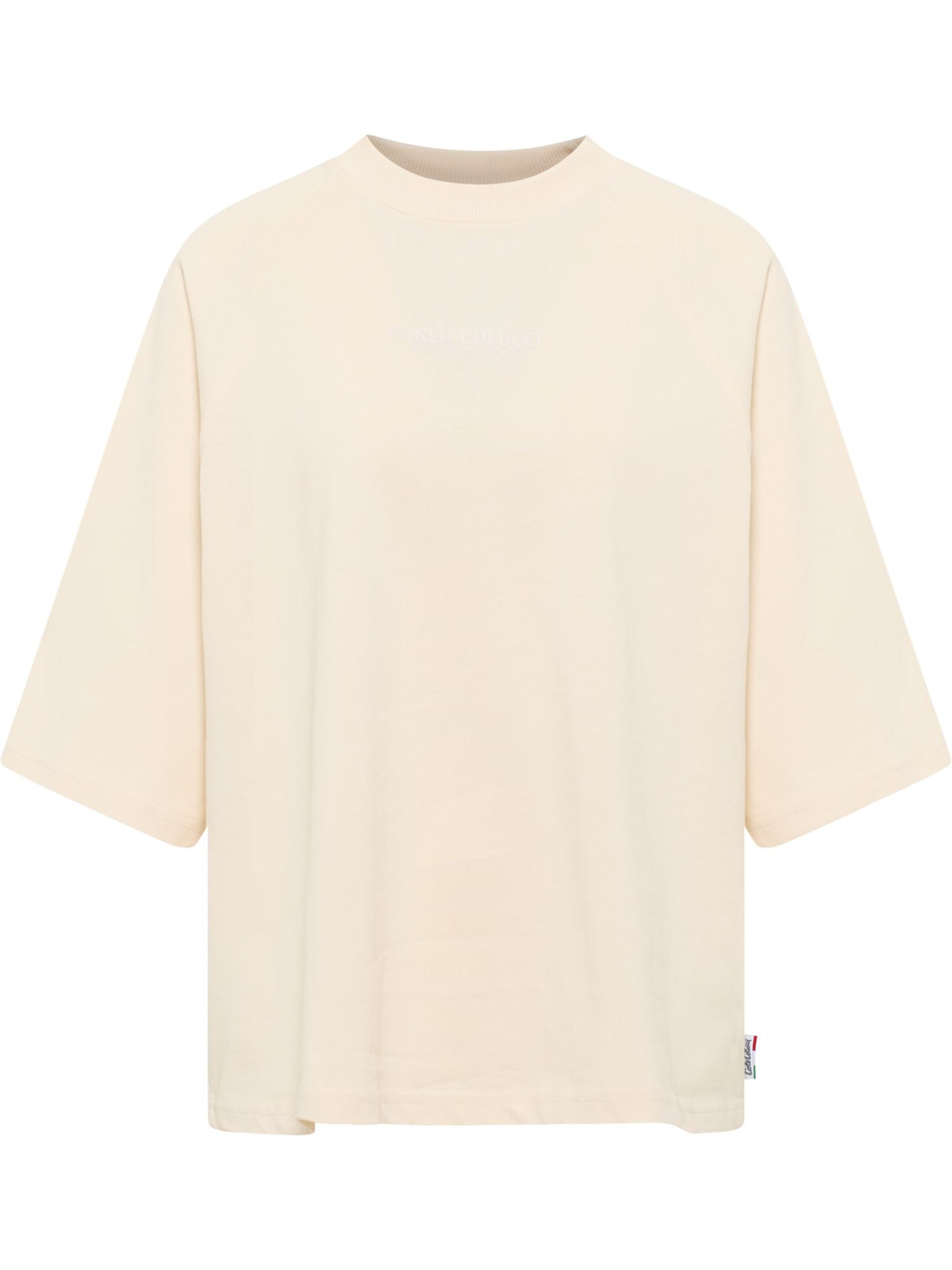 Carlo Colucci Shirt &#x27;Drovandi&#x27; in Beige: voorkant