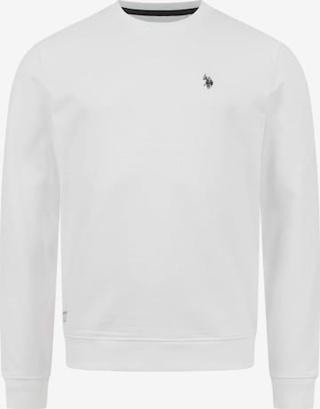 U.S. POLO ASSN. Sweatshirt in Wit: voorkant