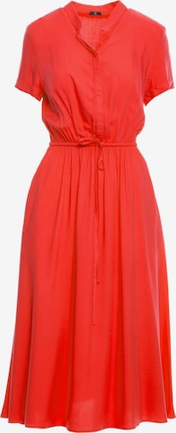 Stylove - Vestido camisero en naranja: frente