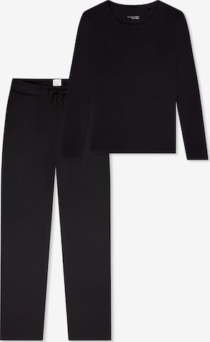 SCHIESSER Pyjama 'Mix & Relax' in Schwarz: Vorderseite