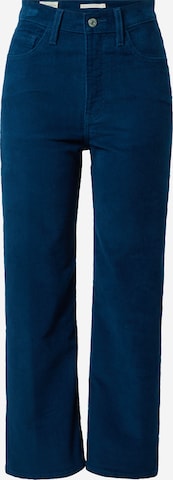 LEVI'S ® Broek 'Ribcage Str Ankle Zip Cord' in Blauw: voorkant