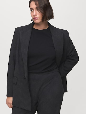 MANGO Wide leg Veckad byxa 'IRISE' i grå