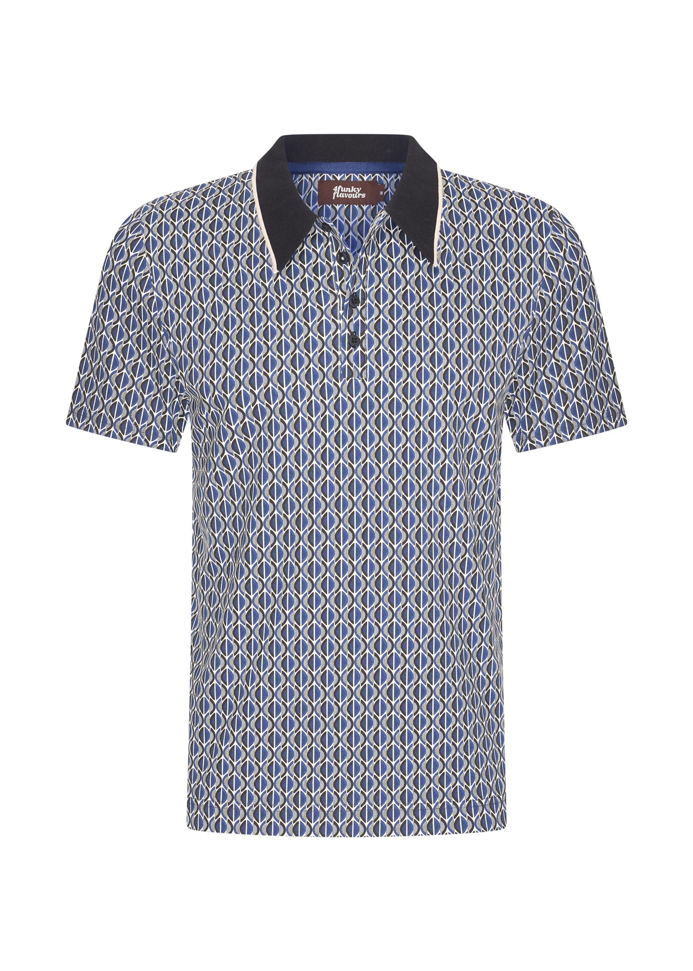 4funkyflavours Shirt 'Laredo' in Blue: front