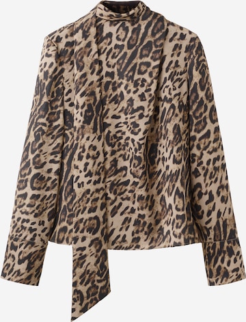 MANGO Blouse 'MILA' in Beige: front