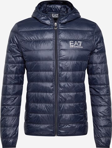 Giacca invernale di EA7 Emporio Armani in blu: frontale