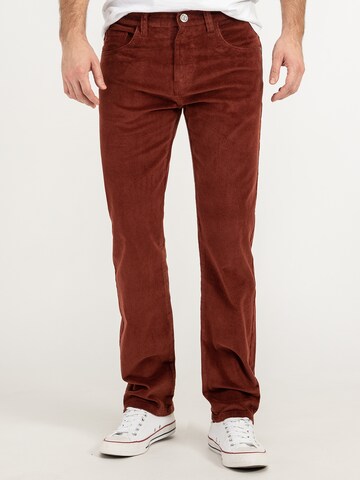 Rock Creek Regular Pants in Red: front