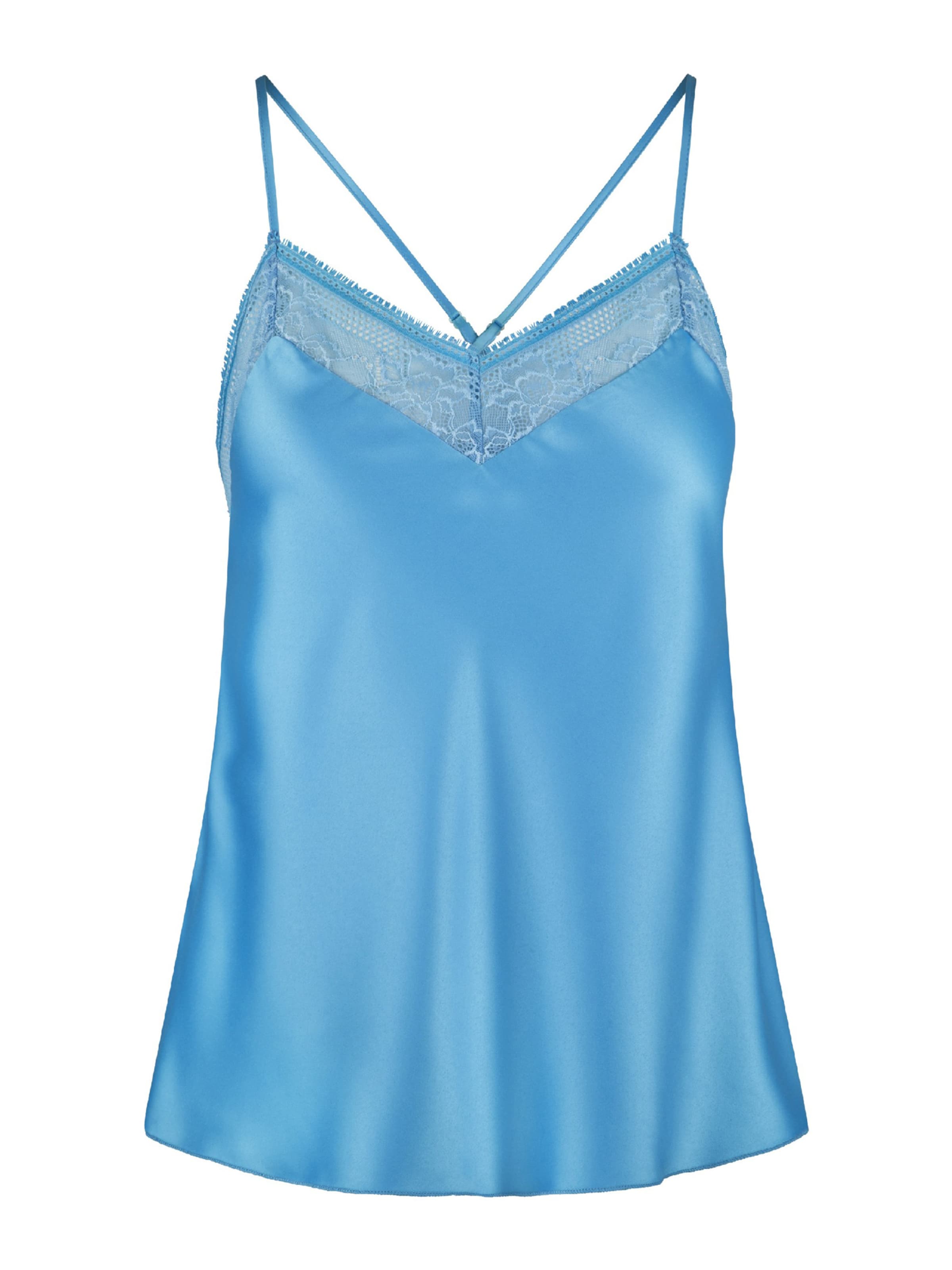 LingaDore Тениска за спане в синьо: отпред