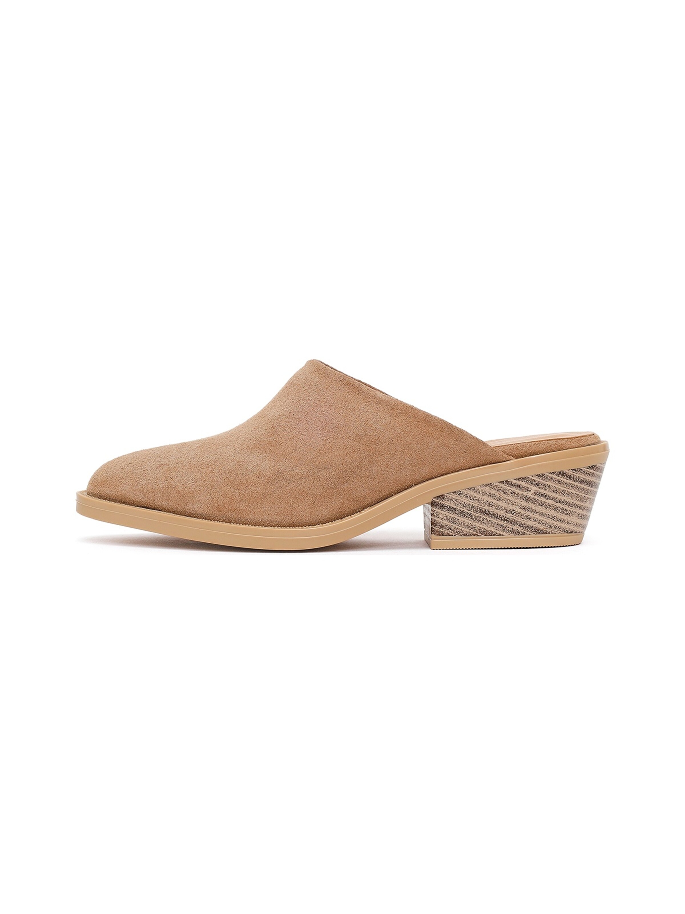 Derimod Muiltjes in Beige: voorkant