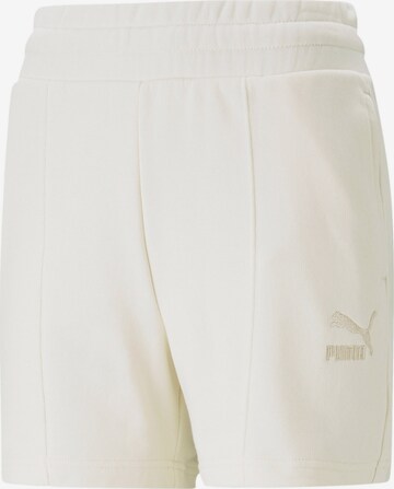 PUMA Regular Broek in Beige: voorkant