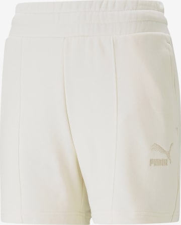 PUMA Regular Pants in Beige: front