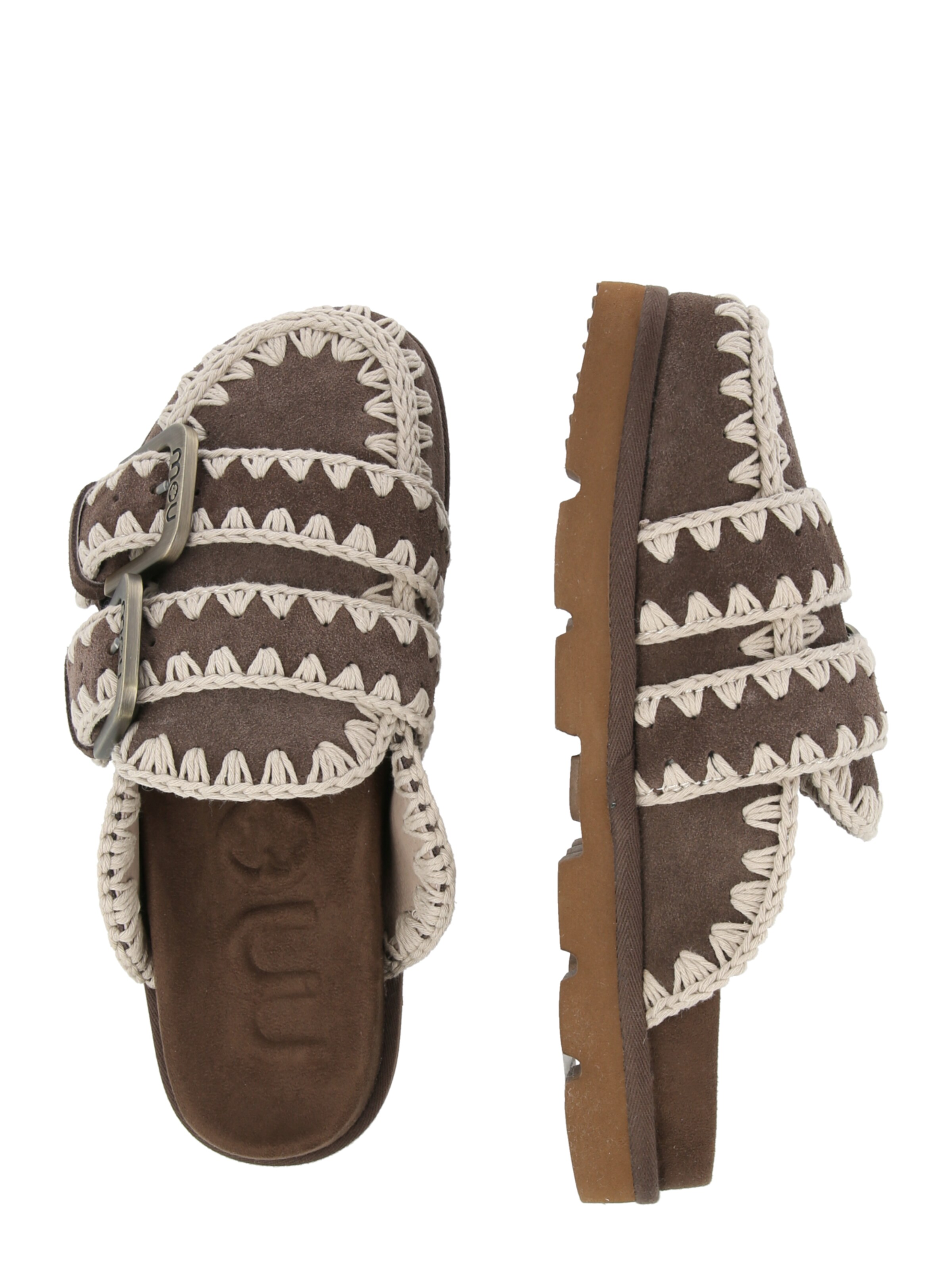 MOU - Zapatos abiertos en marrón