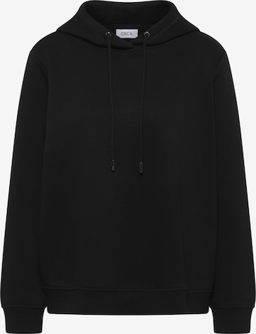 CECIL Sweatshirt in Black: front