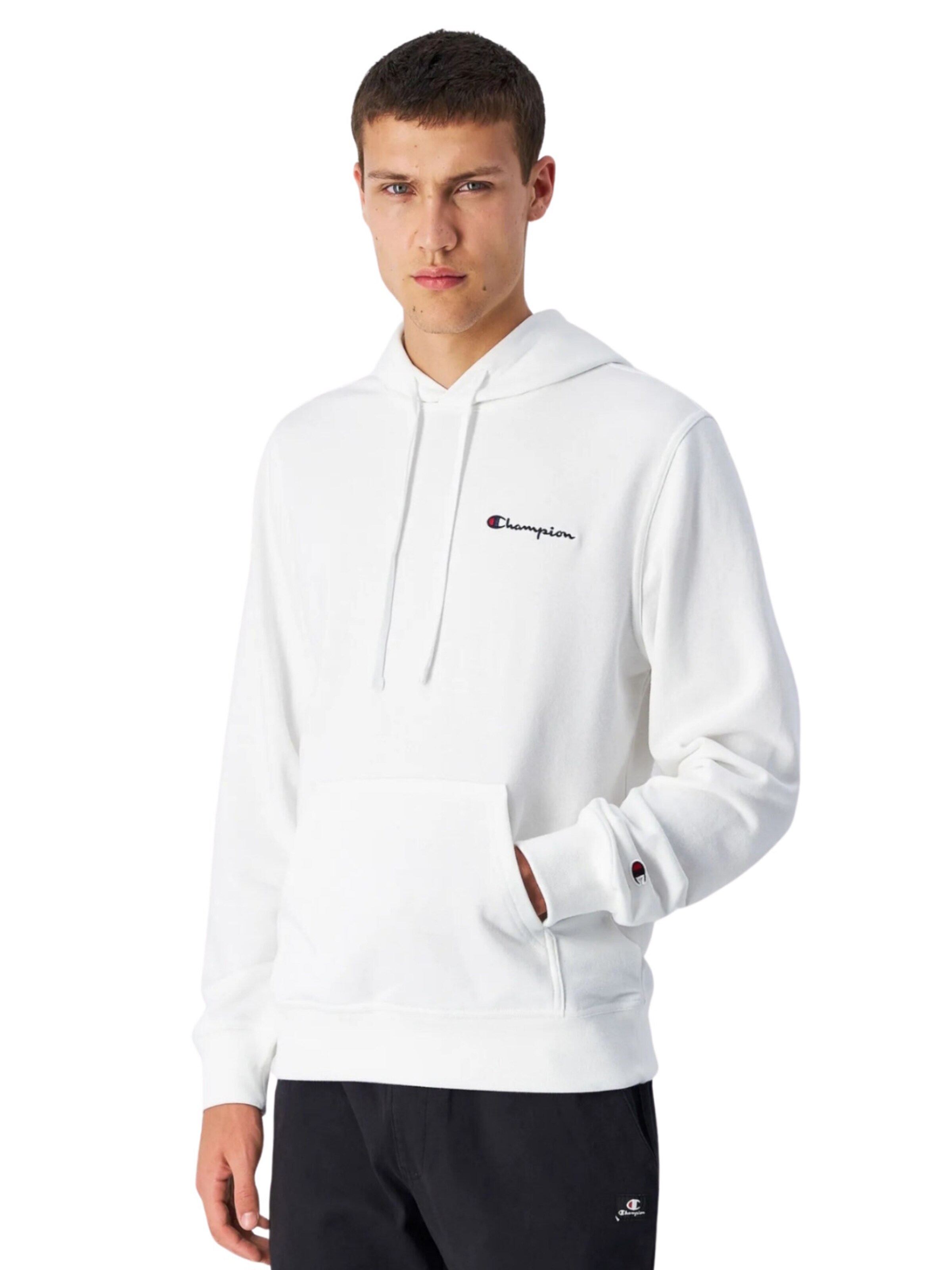 Pull-over Champion Authentic Athletic Apparel en blanc : devant