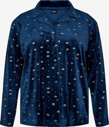 Chemise de nuit Zizzi en bleu : devant
