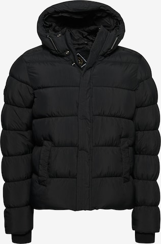 Superdry Зимняя куртка в Черный: спереди