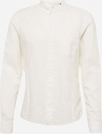 BLEND Slim Fit Skjorte i hvid: forside