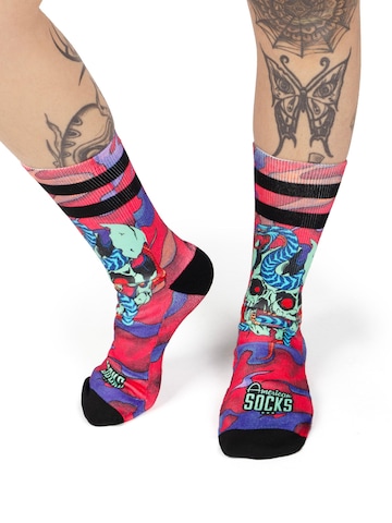 American Socks - Calcetines 'Dead and Alive' en rosa