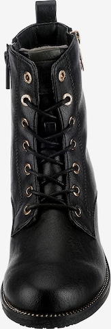 MUSTANG Lace-Up Ankle Boots in Black