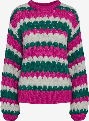 YAS Sweater in Pink: front