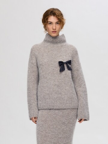 SELECTED FEMME - Jersey 'SLFGabella' en gris: frente