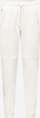 UNDER ARMOUR Tapered Workout Pants 'Rush' in Beige: front