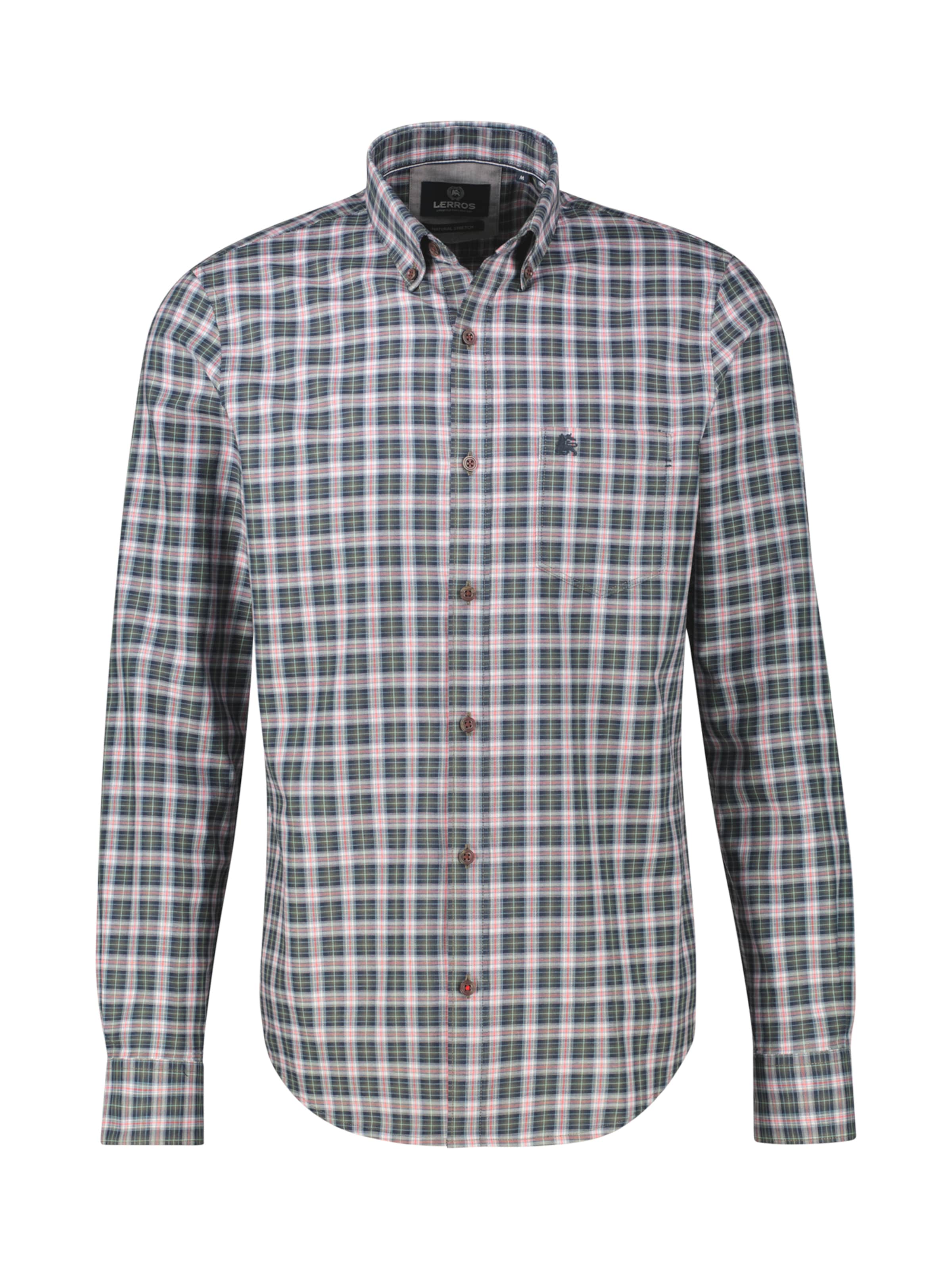 LERROS Regular Fit Hemd in Grün: Vorderseite