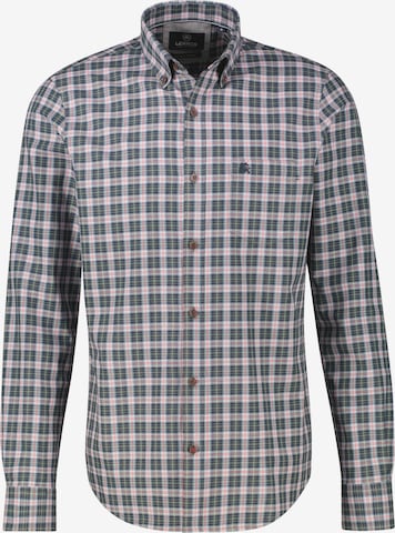 LERROS Button Up Shirt in Green: front