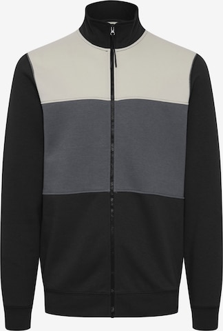 BLEND Zip-Up Hoodie 'Block' in Black: front