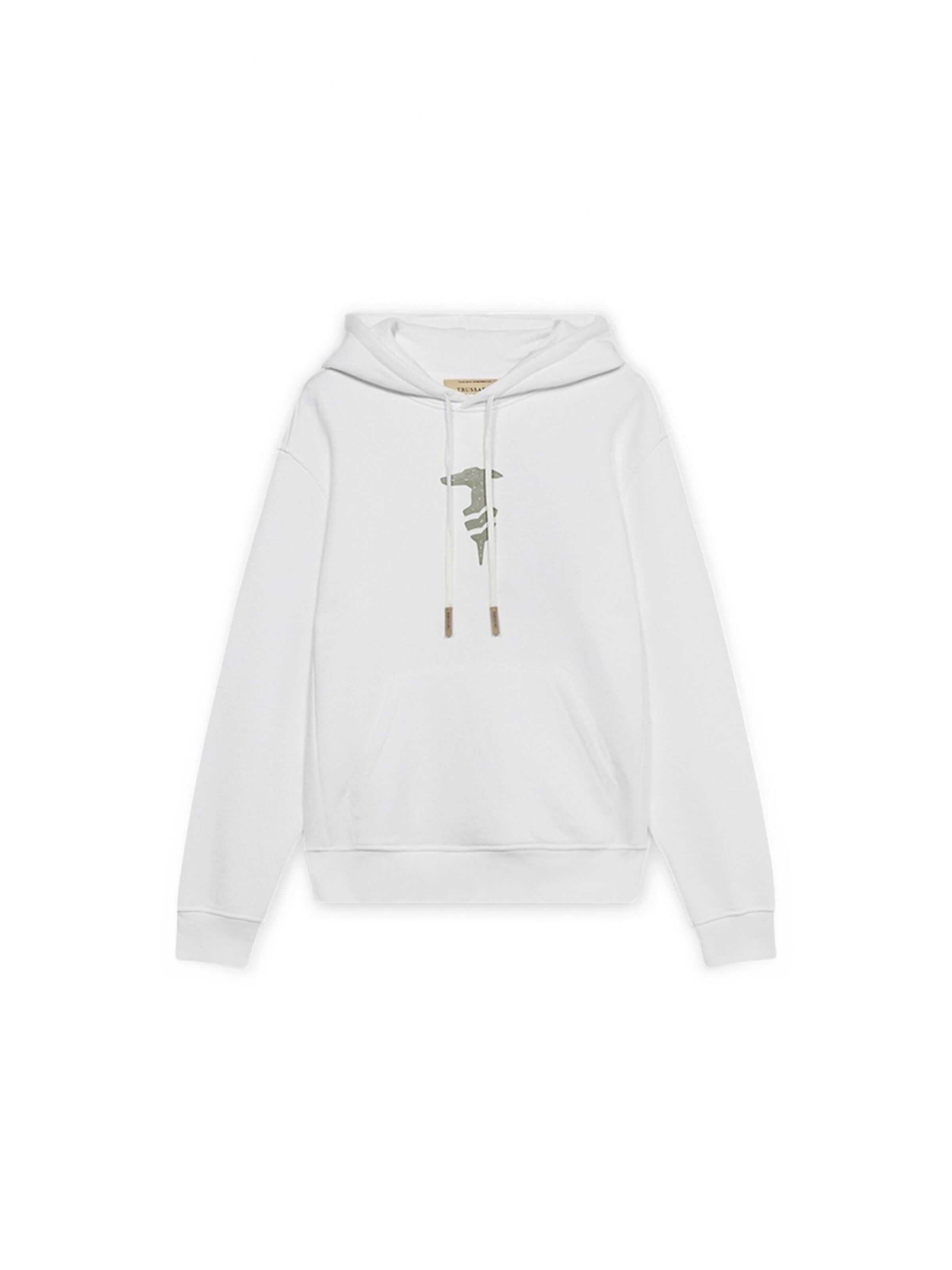 Trussardi Sweatshirt in White: front