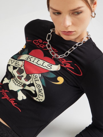Ed Hardy Póló 'LOVE KILLS' - fekete