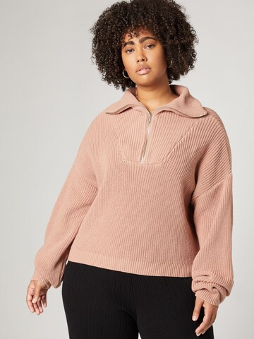 A LOT LESS Pullover 'Celia' i pink: forside