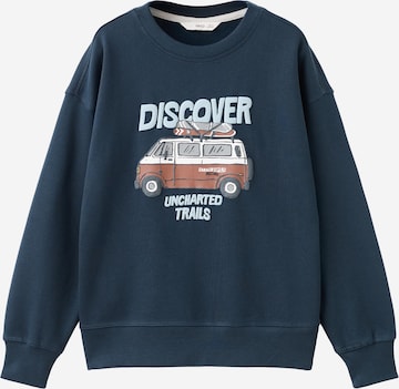 MANGO KIDS Collegepaita 'BERTOII' värissä sininen: etupuoli