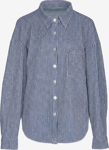 MYMO - Blusa em azul: frente