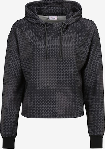 FILA Athletic Sweatshirt 'RIVES AOP' in Black: front