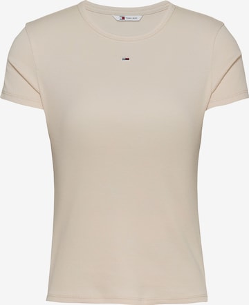 Tommy Jeans Shirt 'Essential' in Beige: front