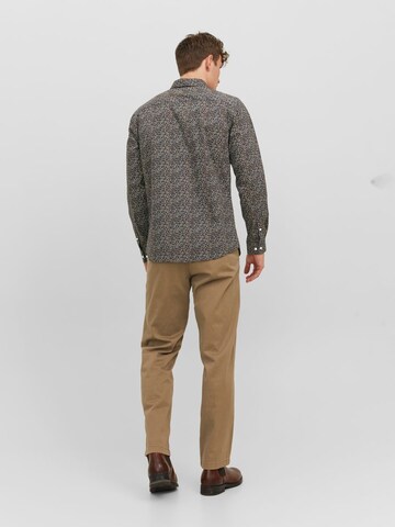 JACK & JONES Regular fit Srajca 'Blackpool' | rjava barva