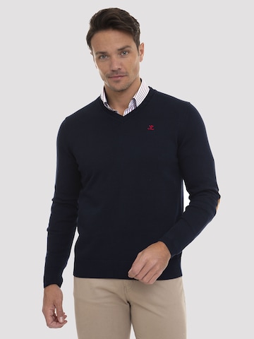 Sir Raymond Tailor Sweater 'Los Angeles' in Blue: front