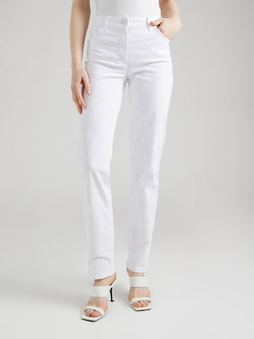 GERRY WEBER - Slimfit Calças de ganga em branco: frente