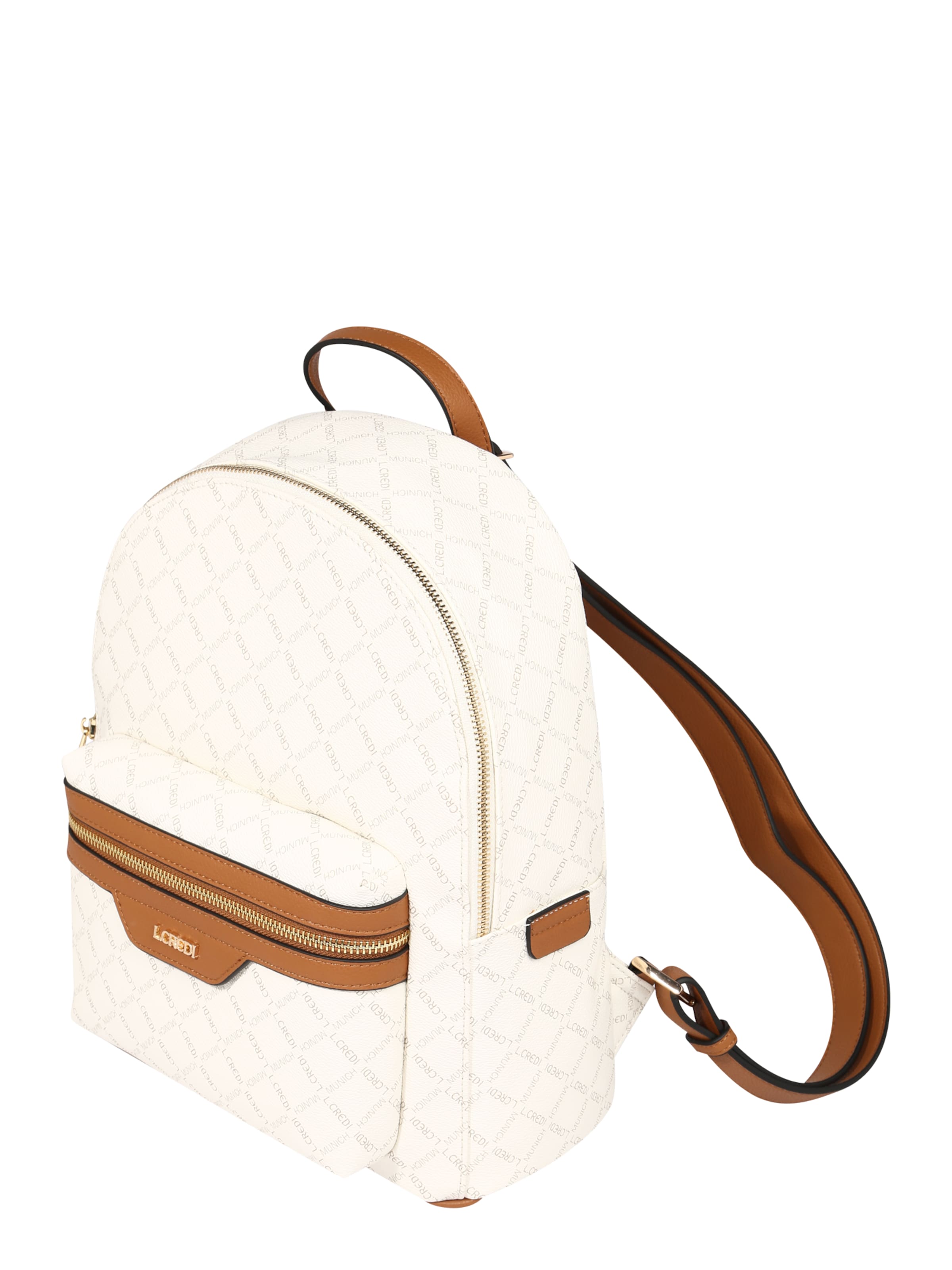 L.CREDI Rugzak 'Filiberta' in Wit: voorkant