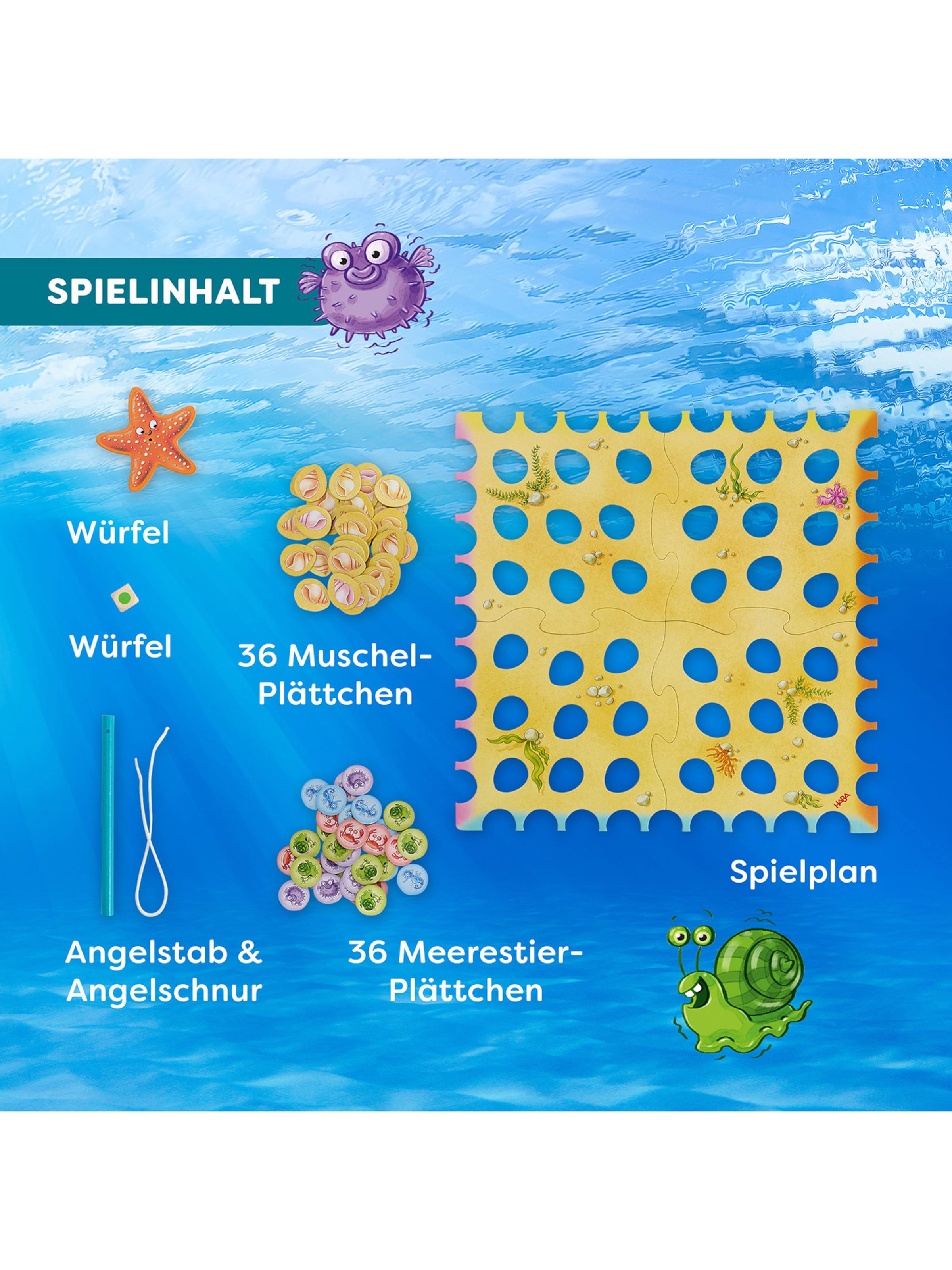 HABA Game ' Seebastian Seestern ' in Mixed colours