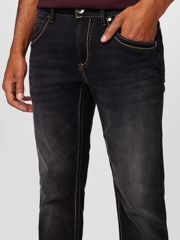 CAMP DAVID Regular Jeans 'Nico' i svart