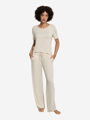 Hanro Pajama pants 'Natural Elegance' in Beige