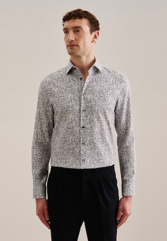 Coupe regular Chemise business SEIDENSTICKER en gris : devant