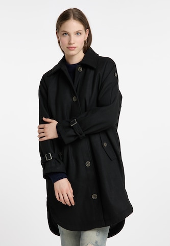 juoda DreiMaster Vintage Demisezoninis paltas: priekis