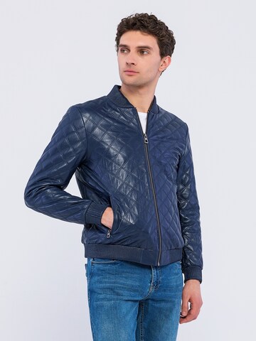 Basics and More Between-Season Jacket 'Erick' in Blue