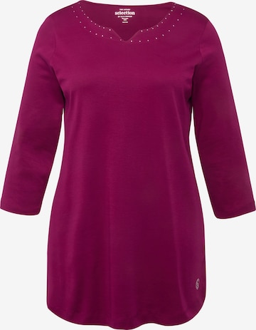 Ulla Popken Shirt in Roze: voorkant